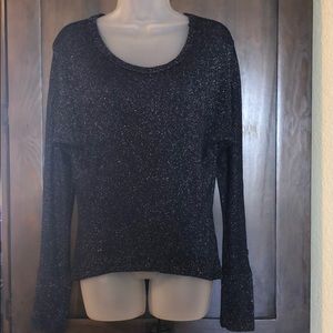 Blue sparkly Gibson sweater